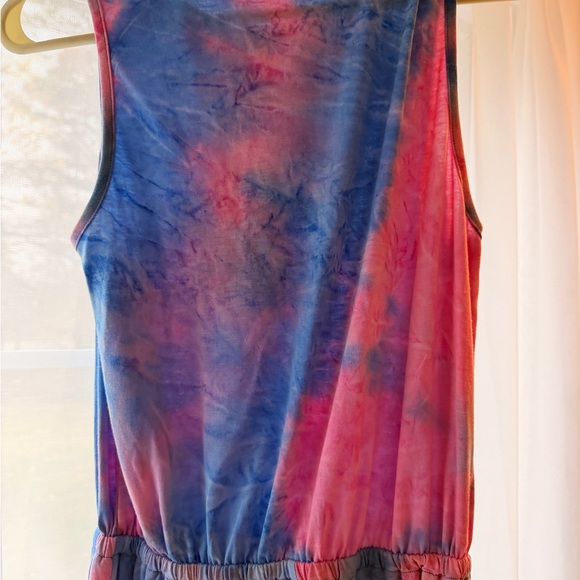 Gorlya Women's Tie-Dye Jumpsuit - Blue and Pink - Picture 6 of 8